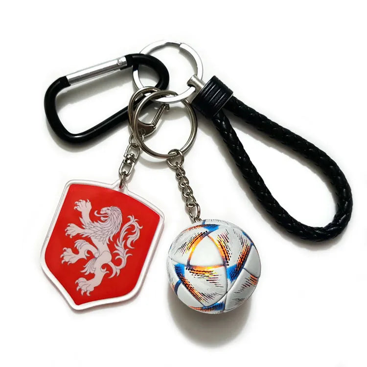 Streetwear Letter Football Acrylic + Plastic Plastic Unisex Spring Ring Trigger Clasp Closure Keychain