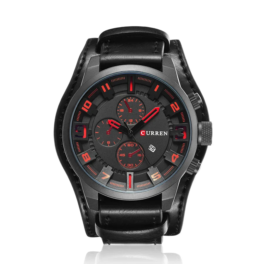 casual letter buckle quartz men's watches