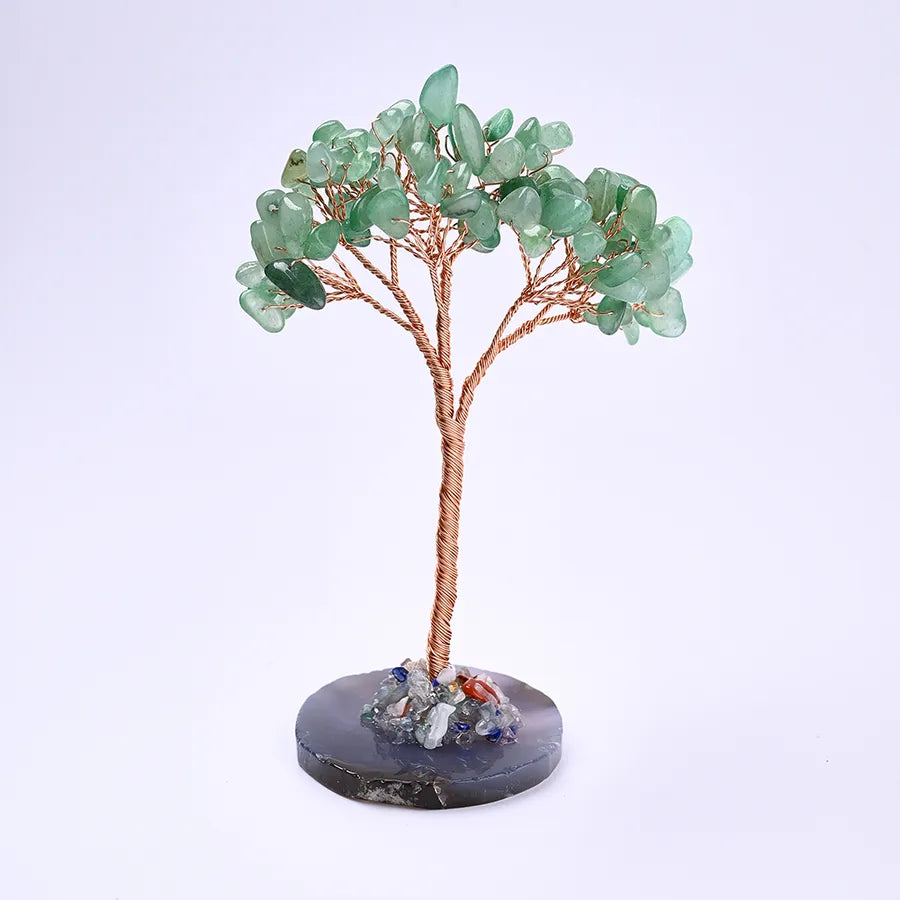 Casual Simple Style Tree Natural Gemstone copper wire Ornaments Artificial Decorations