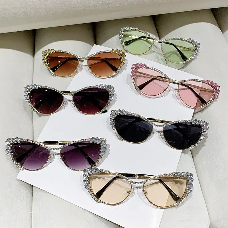 Elegant Hawaiian Geometric Ac Special-Shaped Mirror Full Frame Women's Sunglasses