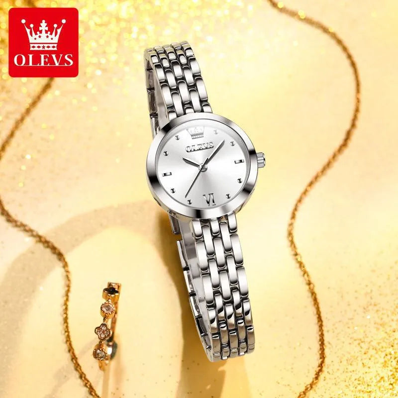 Simple Style Solid Color Jewelry Buckle Quartz Women's Watches
