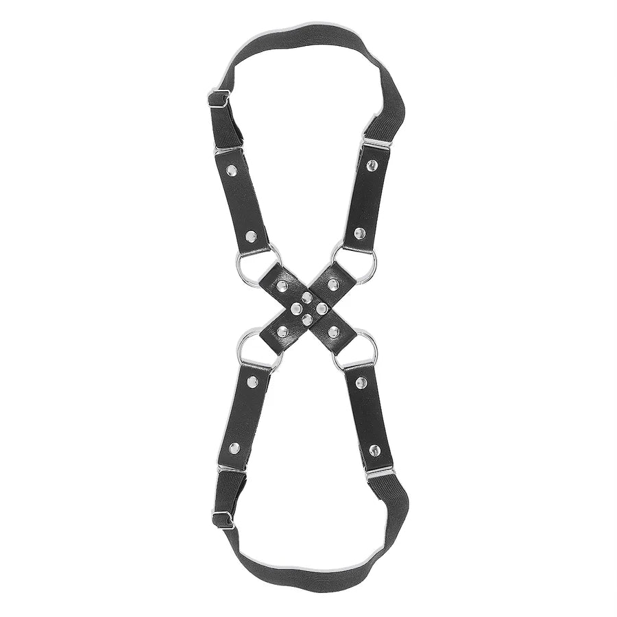 wholesale jewelry gothic sexy heart shape pu alloy body chain