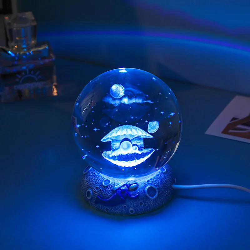 romantic simple style fish artificial crystal indoor
