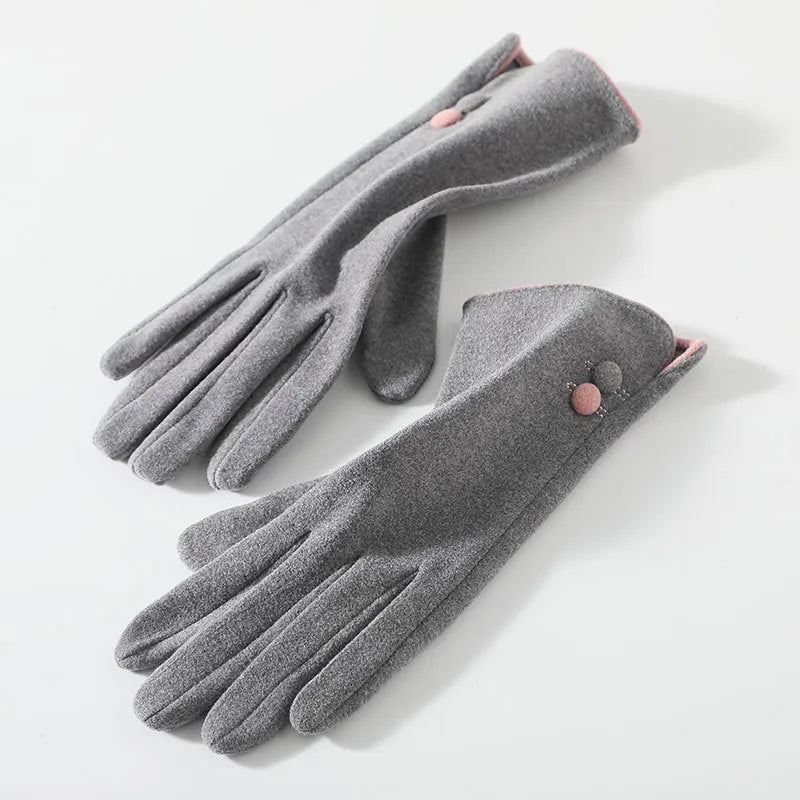 Women's Basic Simple Style Solid Color Gloves