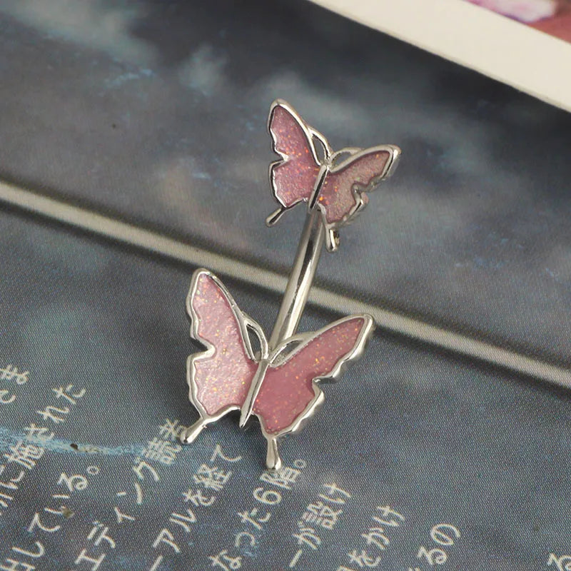 1 Piece Belly Rings Simple Style Classic Style Solid Color 304 Stainless Steel Plating Belly Rings