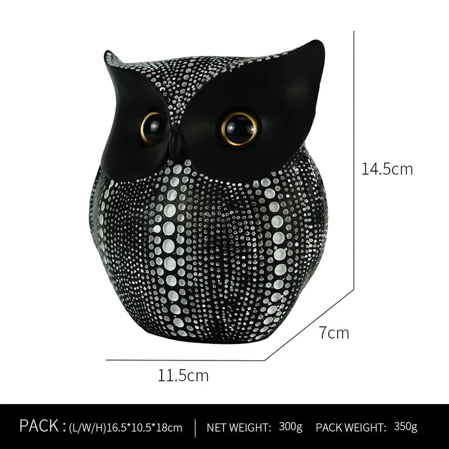 fashion cute resin owl home decoration crafts wholesale