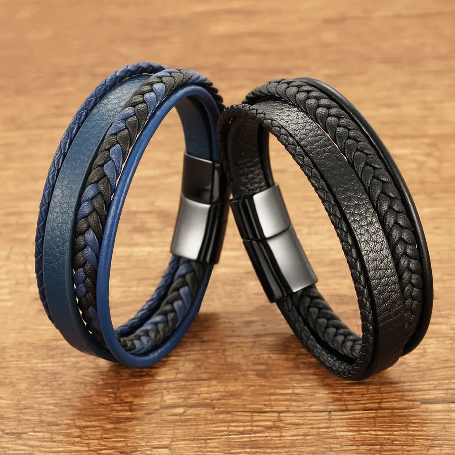 Hot Sale Original  Fashion Hand-Woven Multi-Layer Leather Cord Bracelet Men's Bracelet Ethnic Style Jewelry