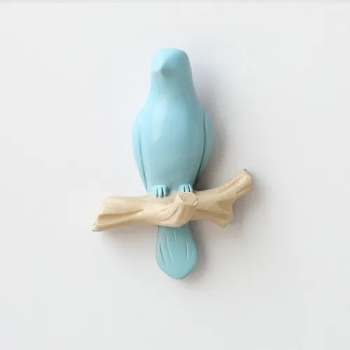 Nordic Creative Bird Decoration Hook Hallway Wall Seamless Key Hook Punch-free Wall Decoration Wall Hanging Coat Hook