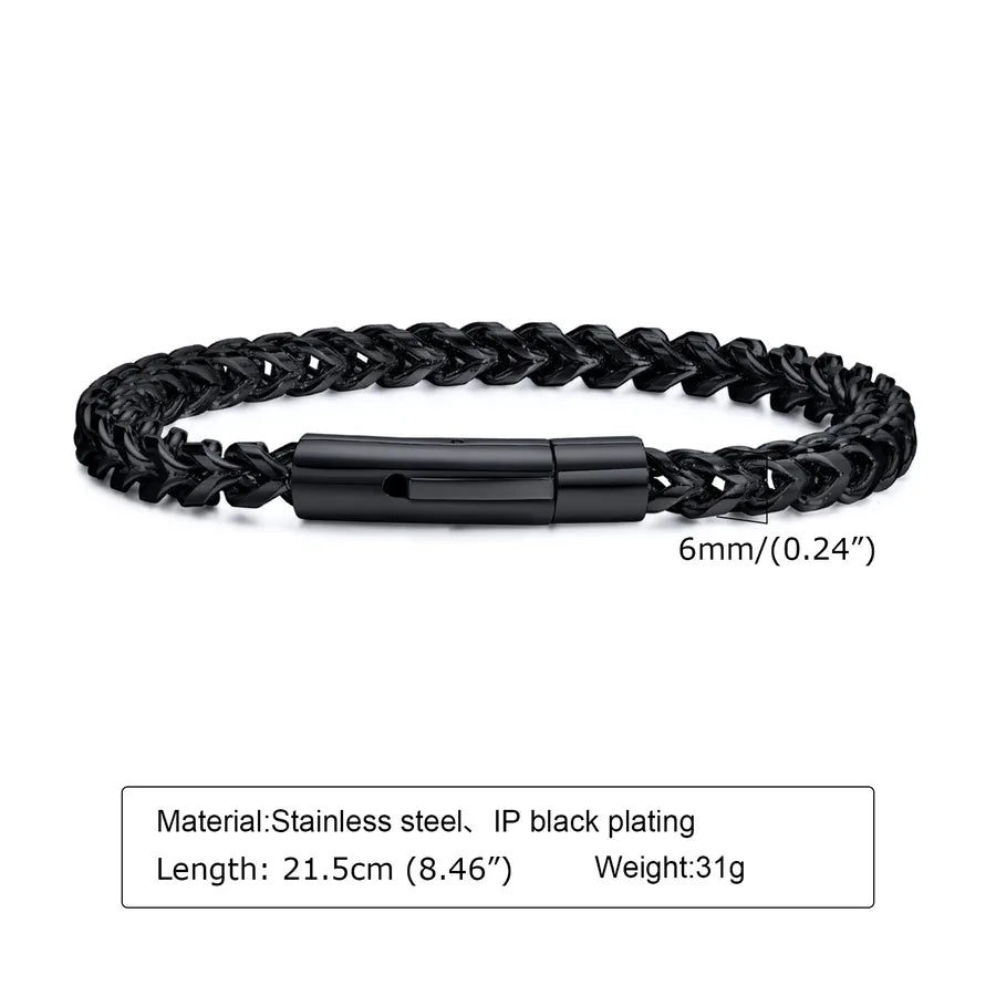 simple style solid color stainless steel bracelets