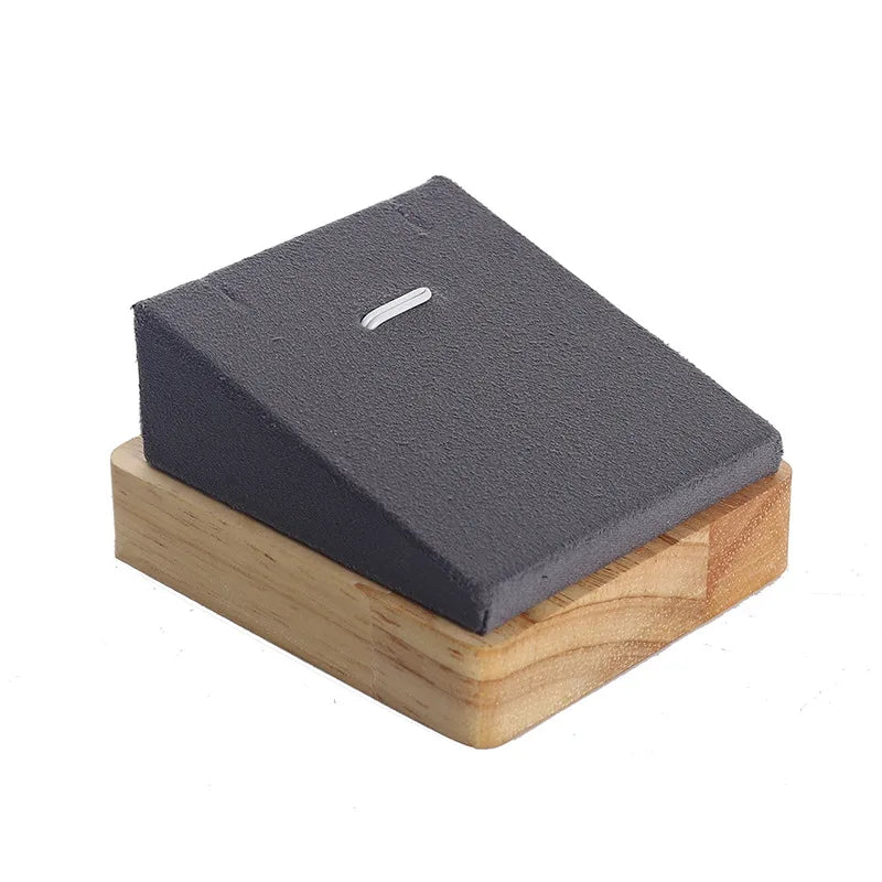 Basic Modern Style Classic Style Geometric solid wood Flannel Jewelry Display Jewelry Rack