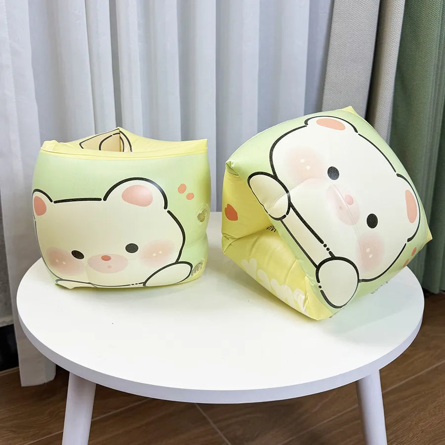 casual simple style cartoon pvc swim ring swimming accessories a pair