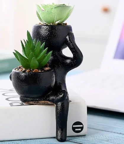 Casual Elegant Lady Geometric ceramics Vase Artificial Decorations