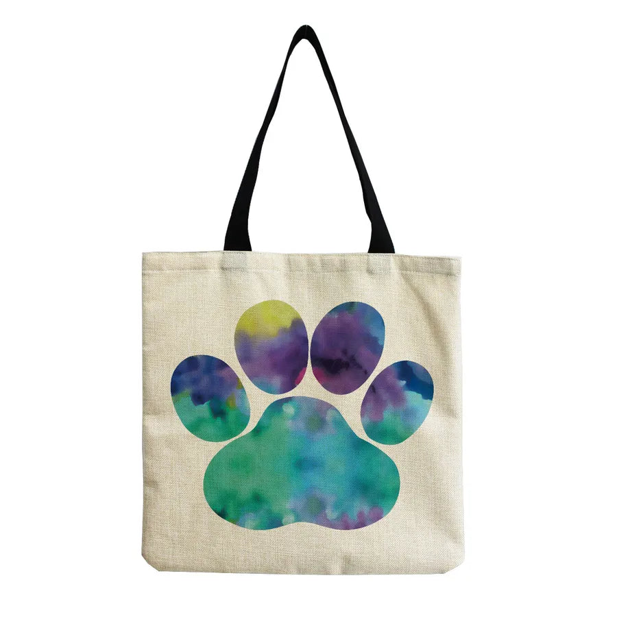 women's simple style letter shopping bags