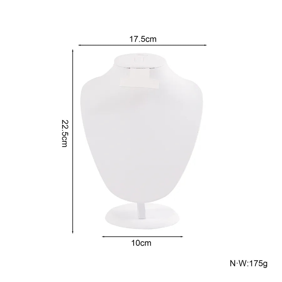 Luxurious Velvet Jewelry Portrait Neck Display Stand Counter Model Set Pendant Holder Fashion Accessory Premium Feeling