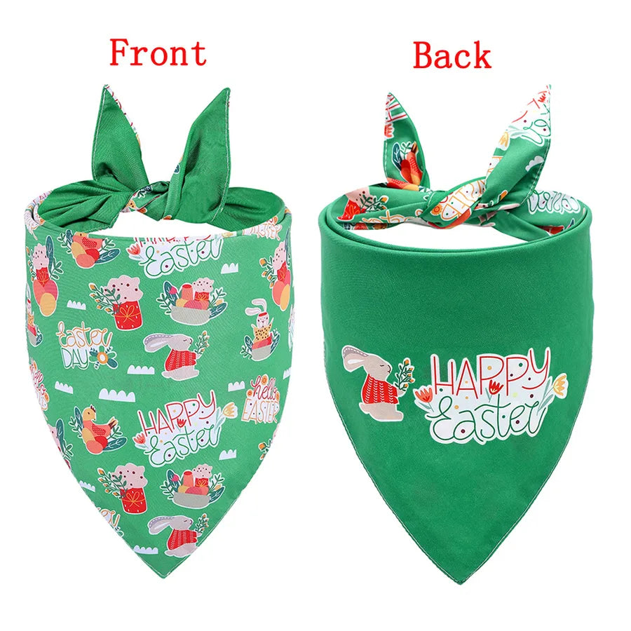 Cute Polyester Easter Cartoon pet saliva towel