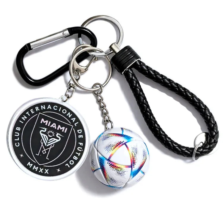 Streetwear Letter Football Acrylic + Plastic Plastic Unisex Spring Ring Trigger Clasp Closure Keychain
