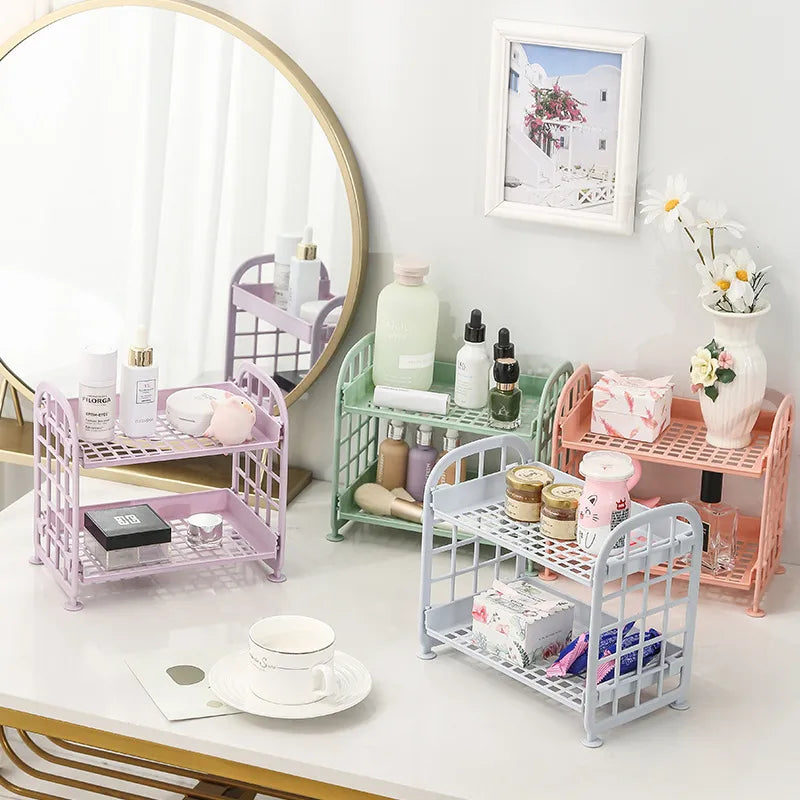 Solid Color Plastic Casual Bathroom Racks Kitchen Racks