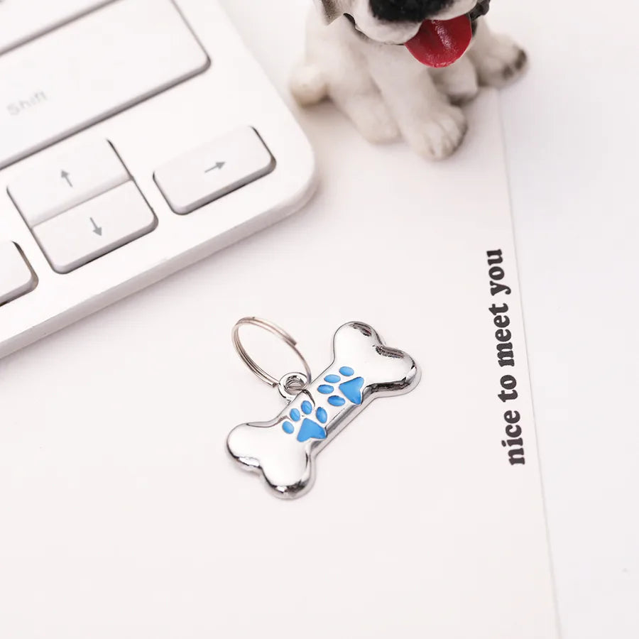 Basic Simple Style Metal Footprint Pet Accessories
