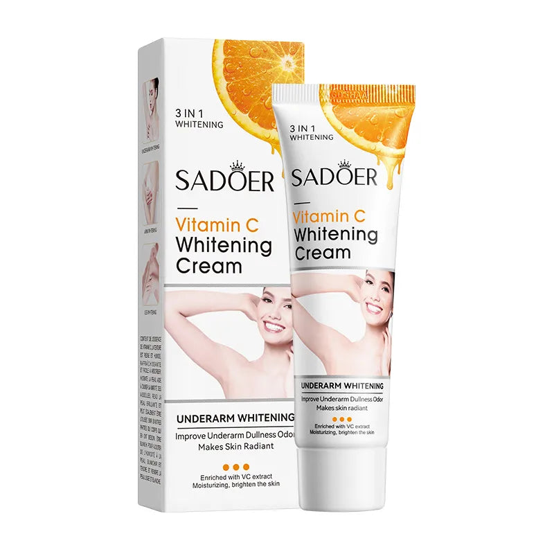 English VC armpit whitening cream SADOER vitamin C smooth skin body care cream   Wholesale