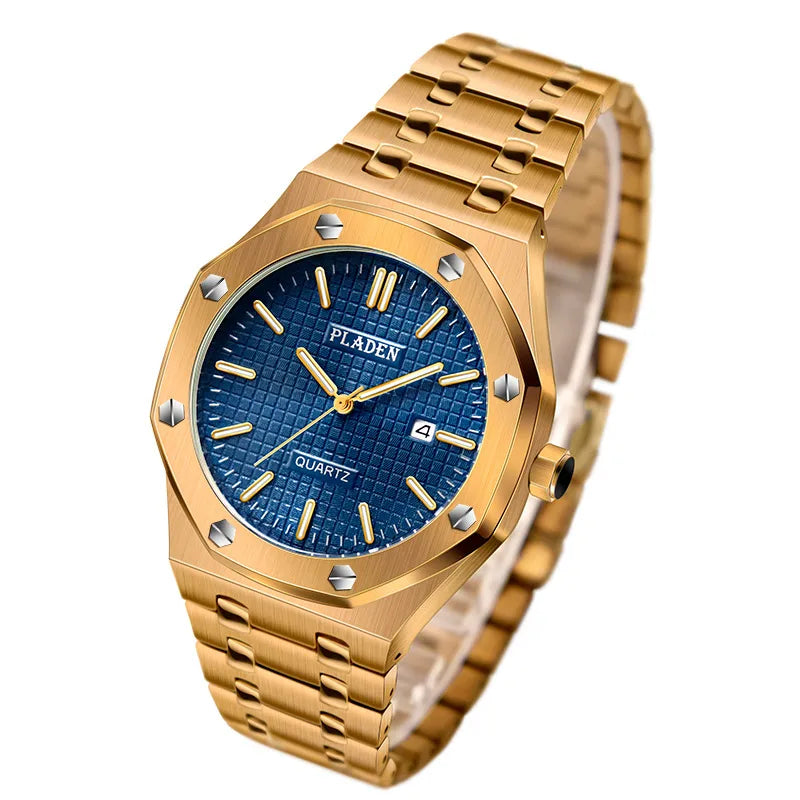 Business Geometric Butterfly Double Snap Quartz Men's Watches