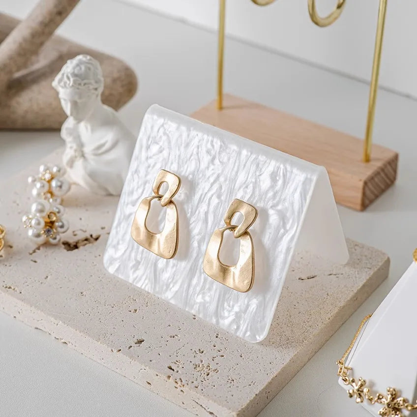 Acrylic Earring Display Stand Cloud Pattern Jewelry Storage Organizer Nordic Style Photo Prop For Ear Studs And Hoops