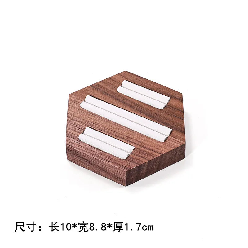 Walnut Jewelry Set Display Stand Necklace Pendant Showcase Stand High-End Feelings Craftsmanship Meticulously Designed