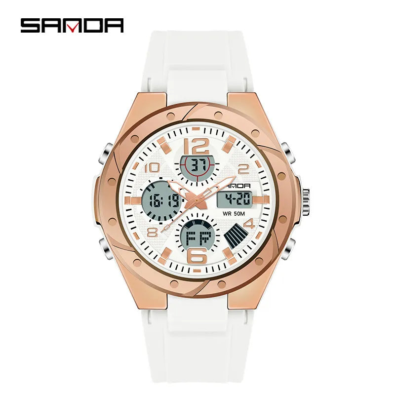 modern style solid color electronic men's watches