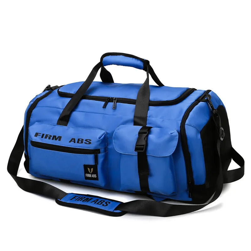 New Large Capacity Letter Travel Backpack Multi-purpose Portable Dry and Wet Separate Shoes Luggage Bag Oxford Cloth Fitness Bag