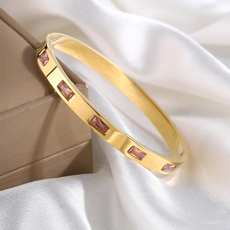 Casual Simple Style Classic Style Heart Shape 304 Stainless Steel Bangle In Bulk