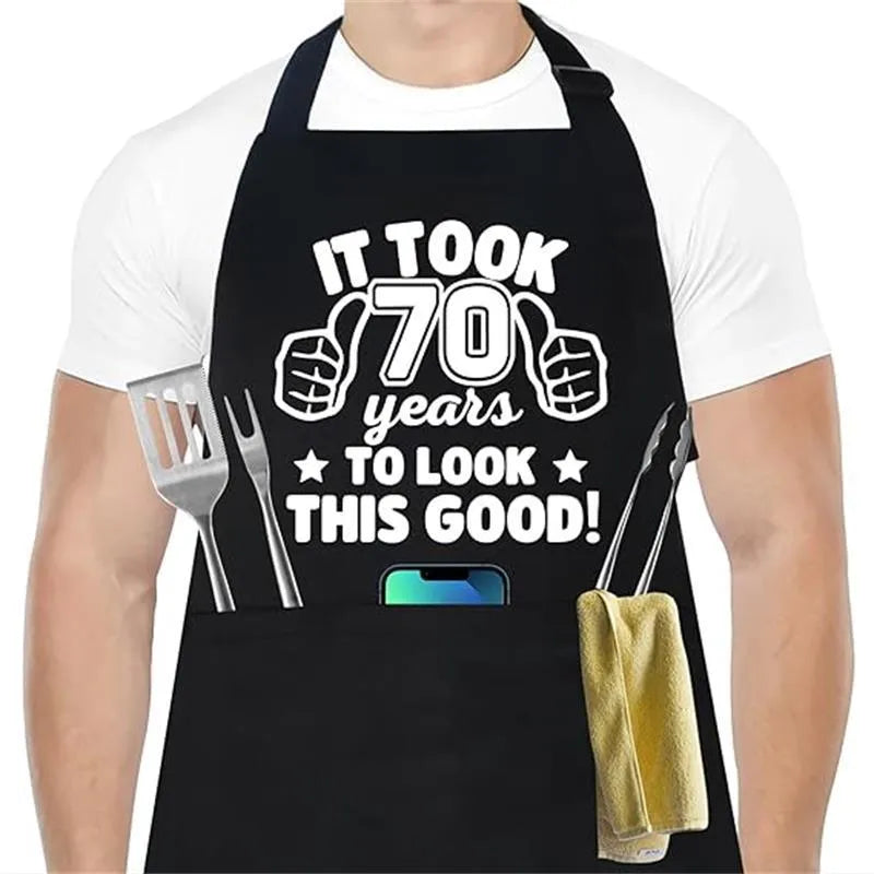 polyester apron neck uniform birthday gift anti-fouling restaurant kitchen work clothes household apron wholesale