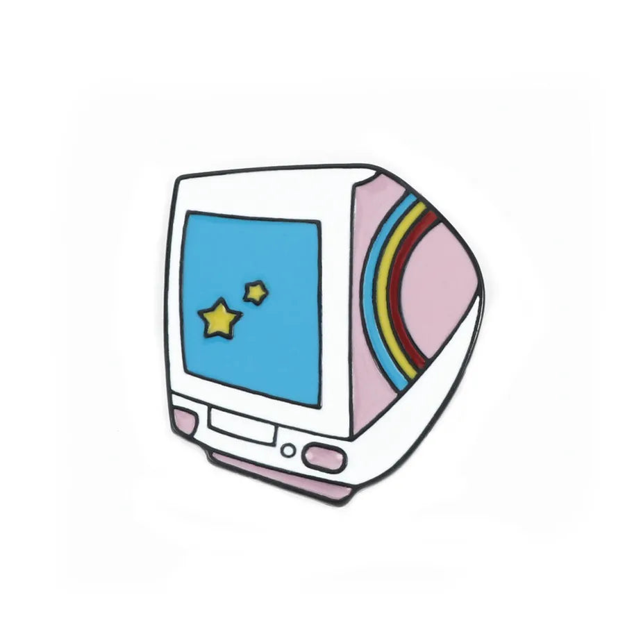 Cartoon Style Pin Geometric Alloy Plating Unisex Brooches