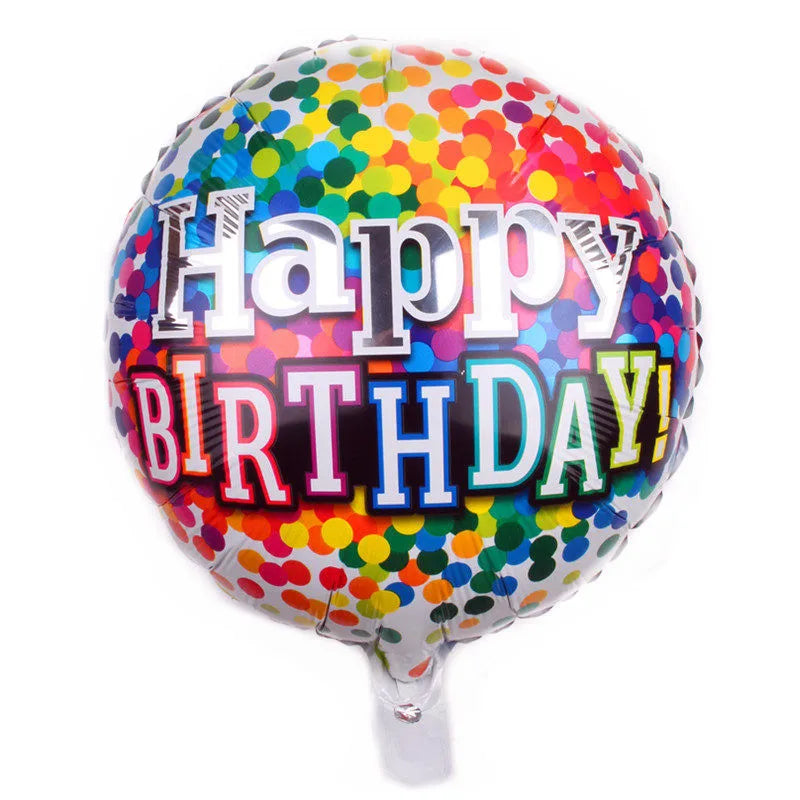 Birthday Cute Modern Style Letter Color Block Aluminum Film Birthday Balloons