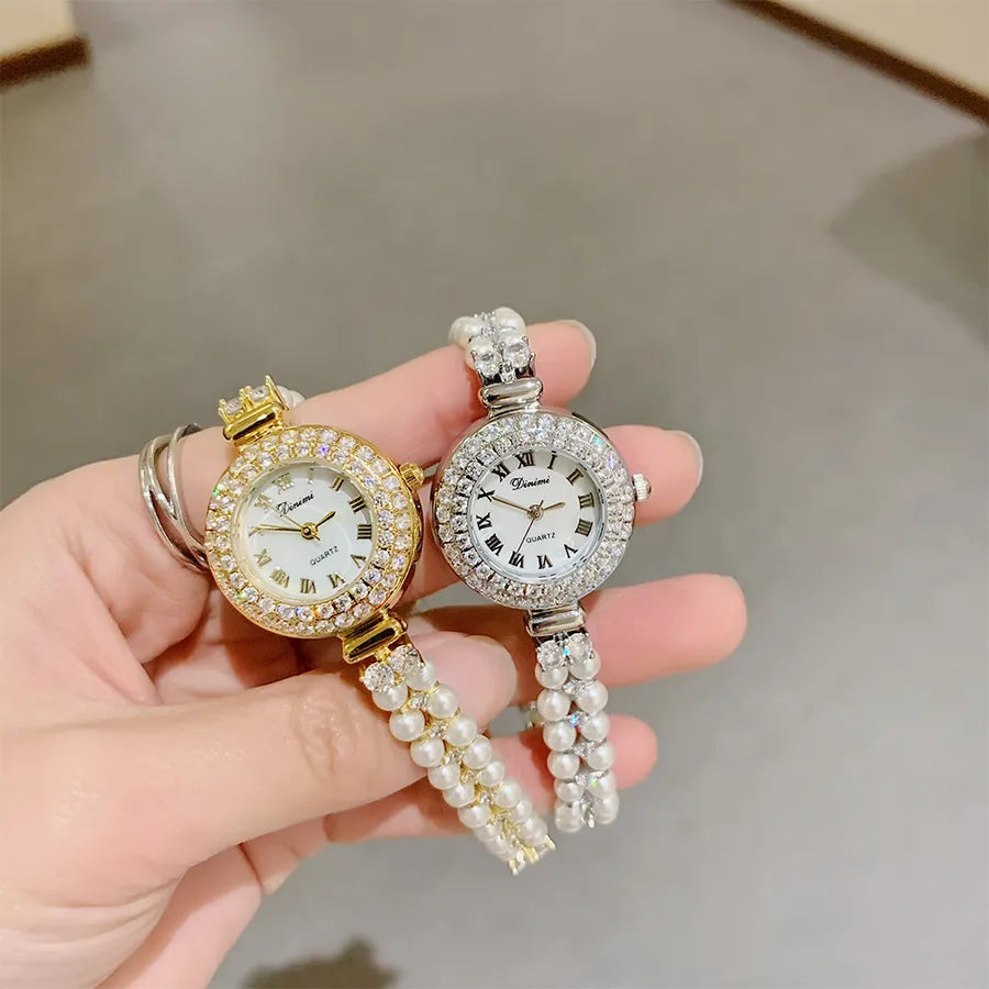 Elegant Solid Color Jewelry Buckle Quartz Watch Women's Watches