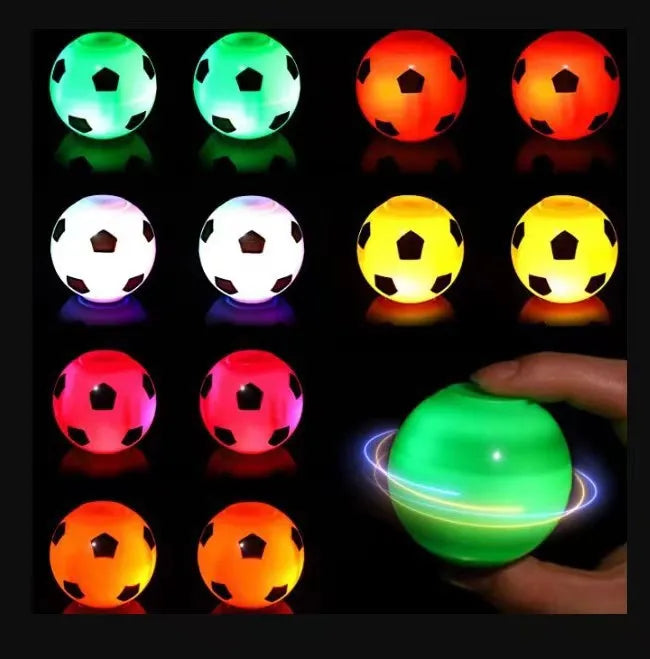 led light-emitting small football fingertip spinning gyro decompression toy