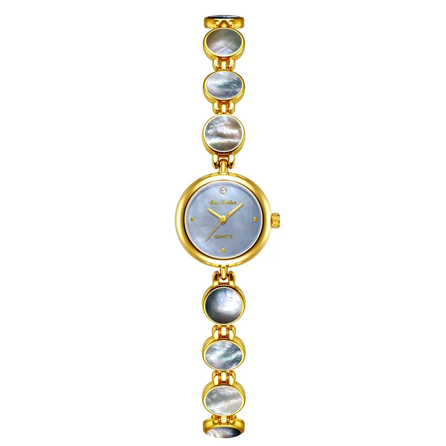 Casual Classic Style Solid Color Jewelry Buckle Quartz Watch