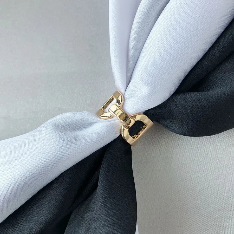 Sweet Flower Alloy Women's Scarf Ring