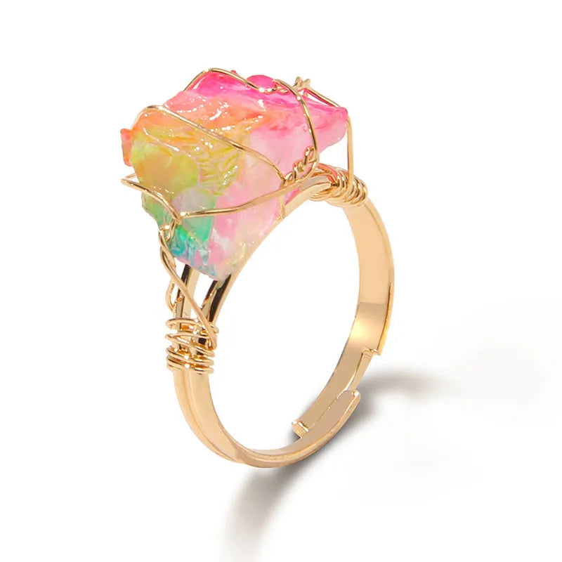 fashion irregular crystal rings 1 piece