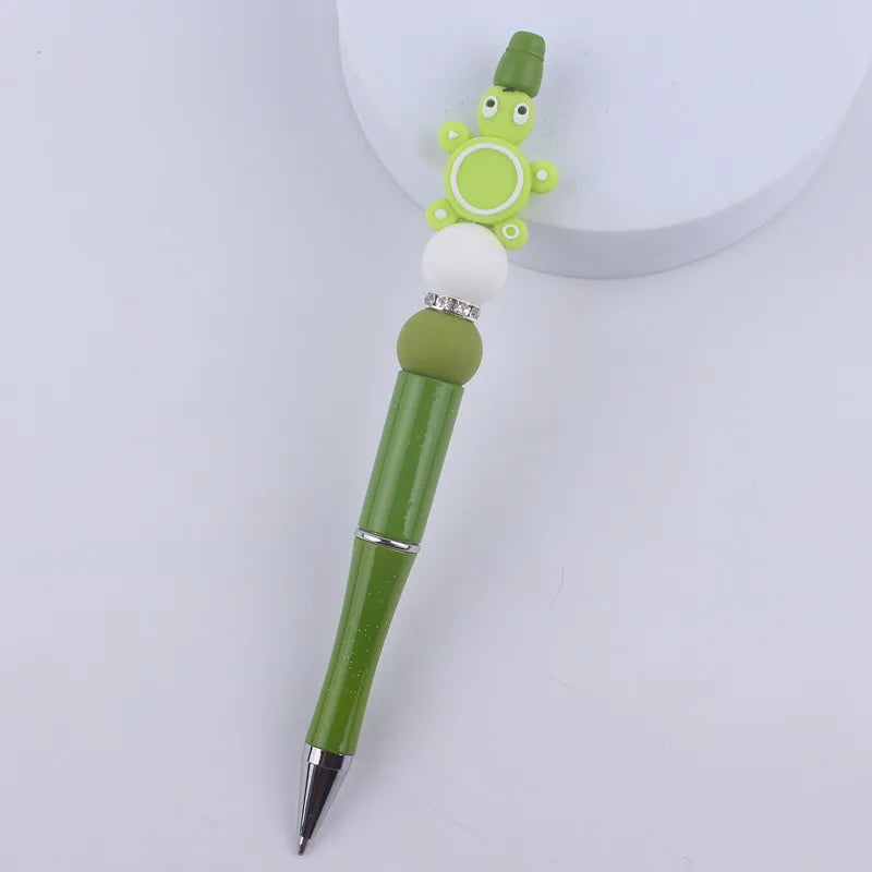 creative cartoon animal silicone bead color ballpoint pen