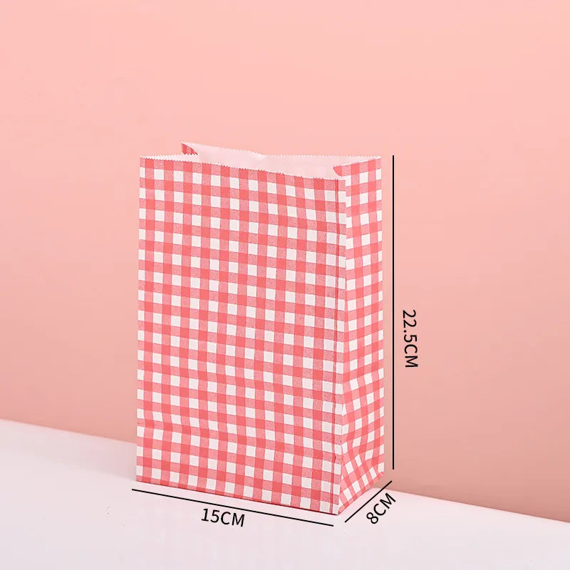 Thickened Food Kraft Paper Bag Customized Square Bottom Bag Baking Takeaway  and  Film Anti-oil Storage Packaging Bag