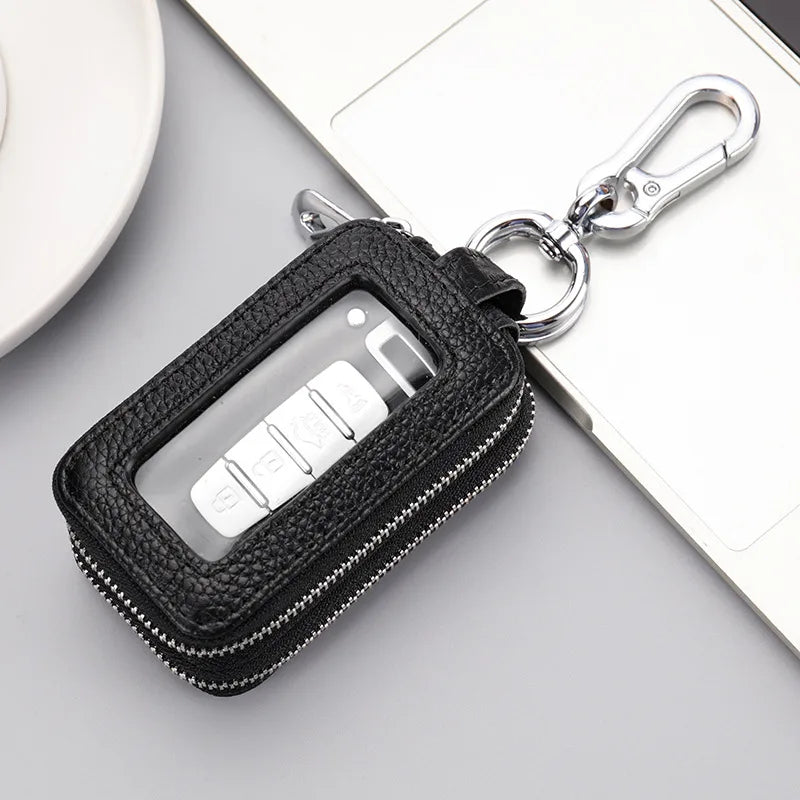 unisex classic style solid color leather