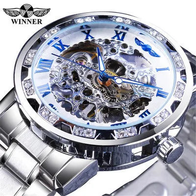 casual geometric buckle mechanical men's watches