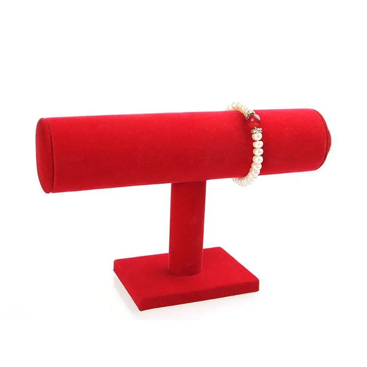 Single-layer flannelette bracelet rack jewelry display stand watch display stand bracelet head flower head hoop jewelry store countertop shelf