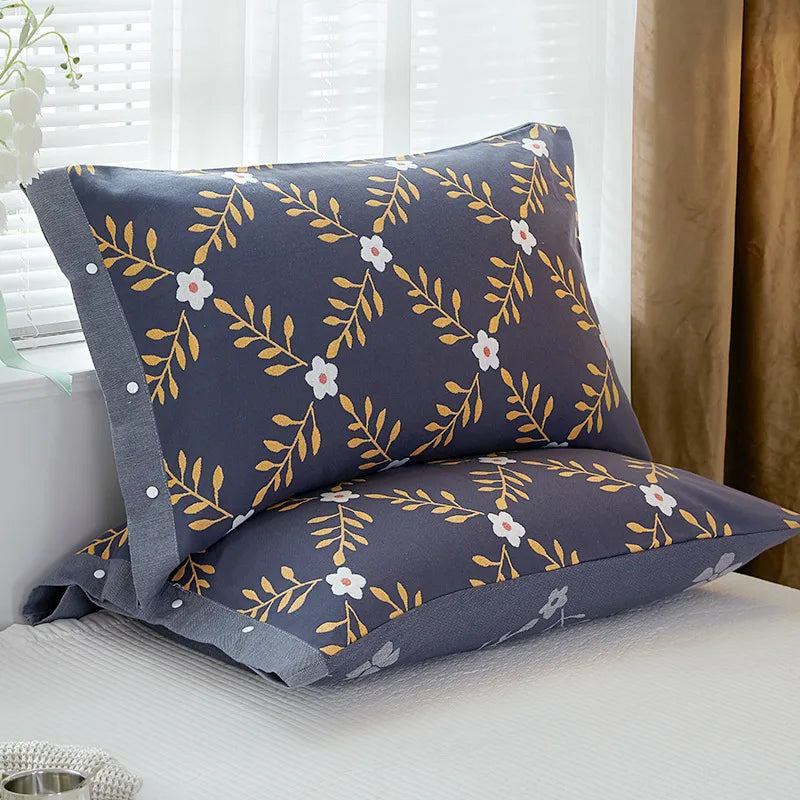 Cotton Gauze Pillowcase One Pack Summer All-inclusive Snaps Household 40x 60cm Latex Pillowcase 48x 74 Pillowcase