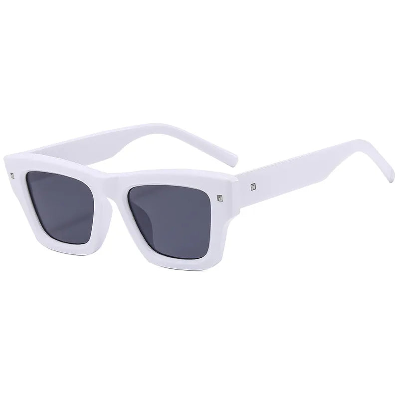 classic style solid color pc square full frame men's sunglasses