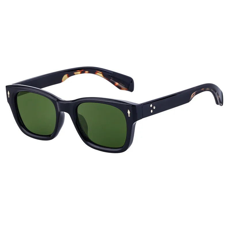 Vacation Solid Color Tac Square Full Frame Men's Sunglasses