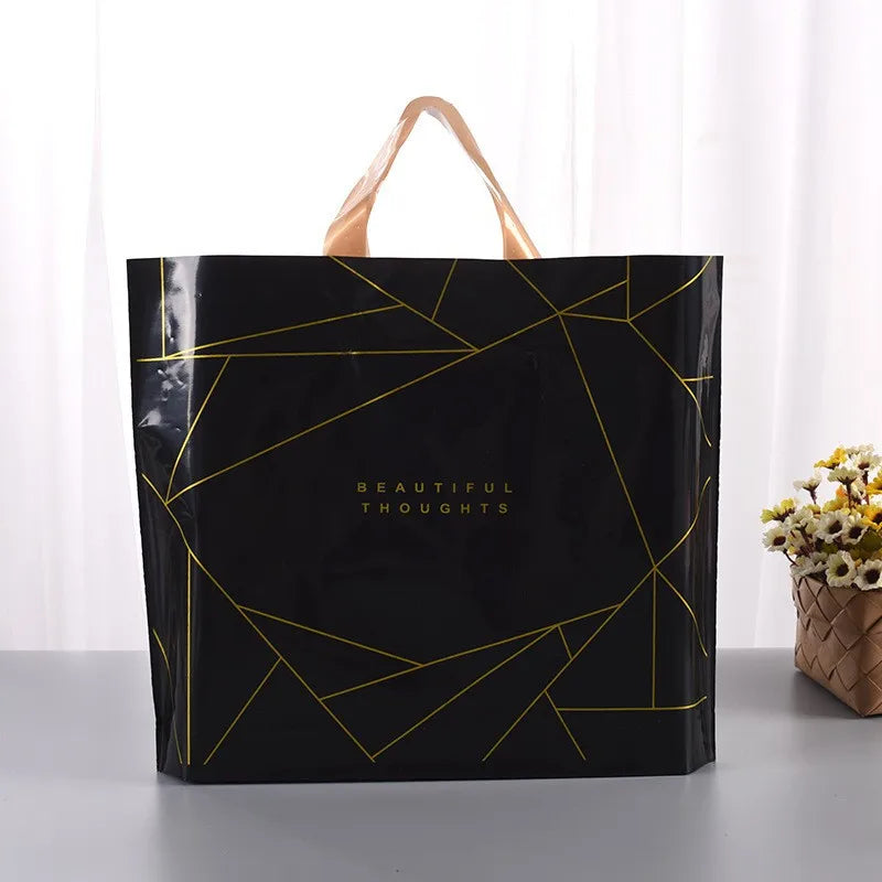 Universal pe portable plastic bag women's clothing shopping bag gift bag underwear children's clothing cosmetics hand-held plastic bag