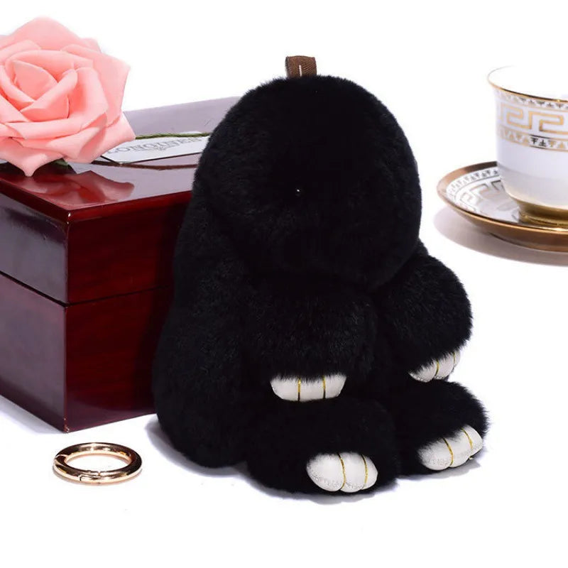 Simple Style Rabbit Artificial Wool Handmade Bag Pendant
