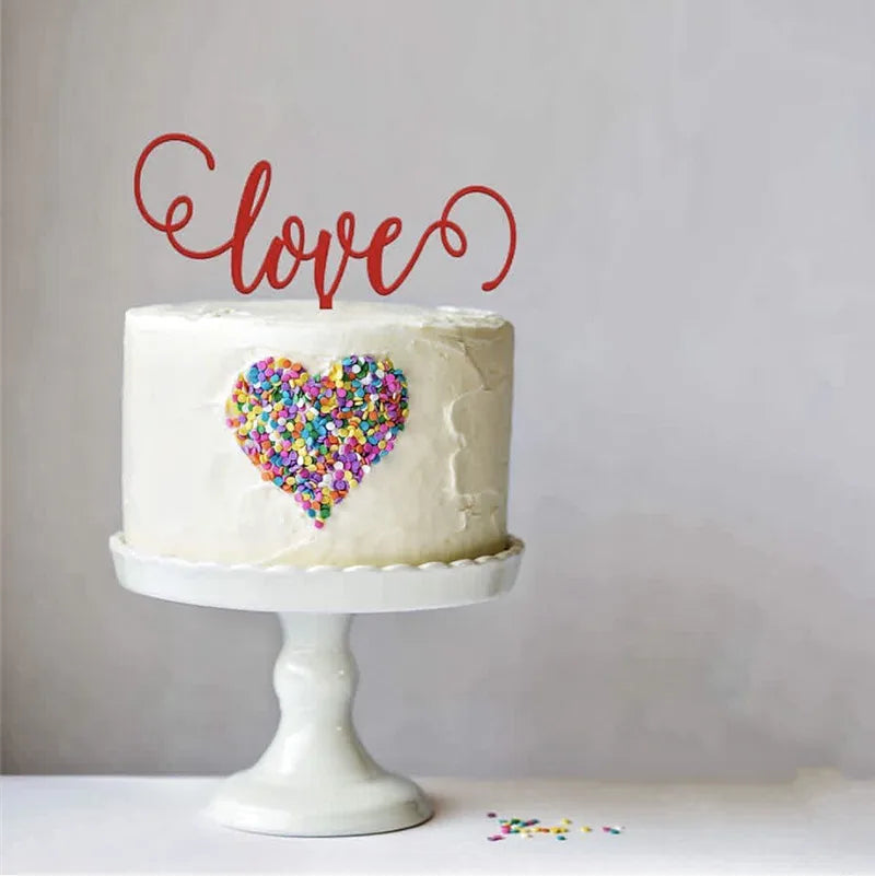 Valentine'S Day Casual Elegant Lady Letter Plastic Holiday Banquet Selfie Cake Decorating Supplies Party Supplies Cake Decorating Supplies 1 Piece
