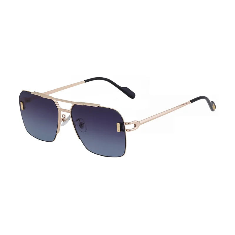 Simple Style Solid Color Pc Square Full Frame Men's Sunglasses