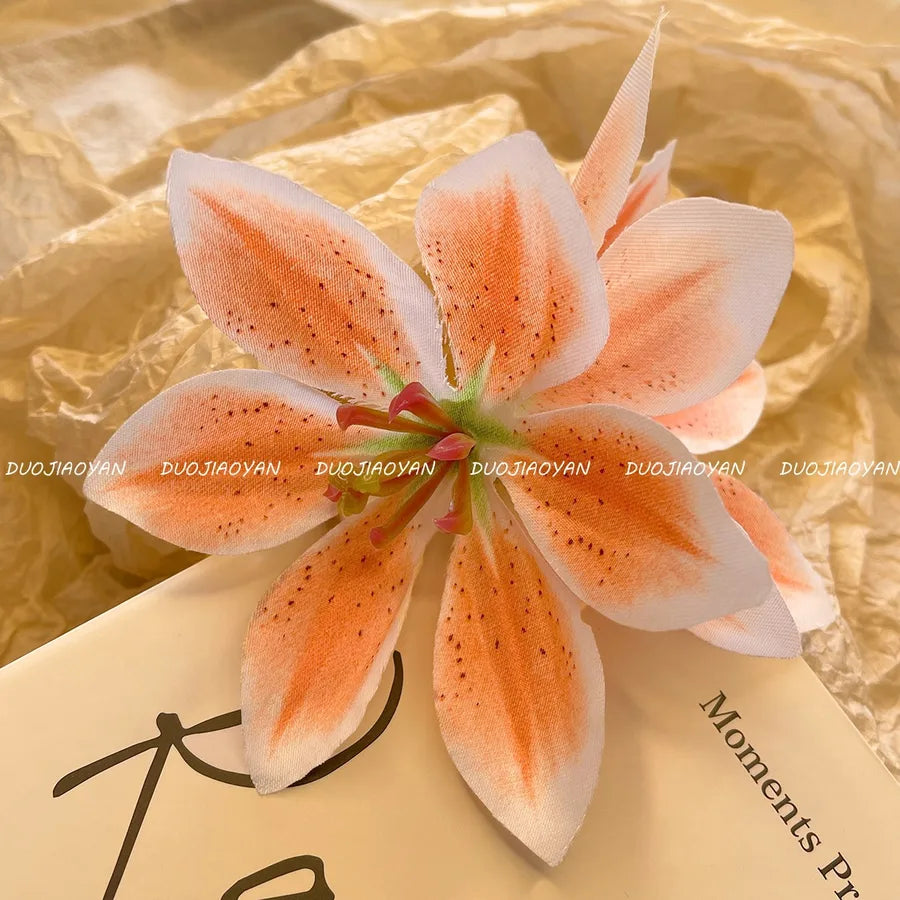 Elegant Pastoral Women's Flower Cloth Hair Clip Hair Claws